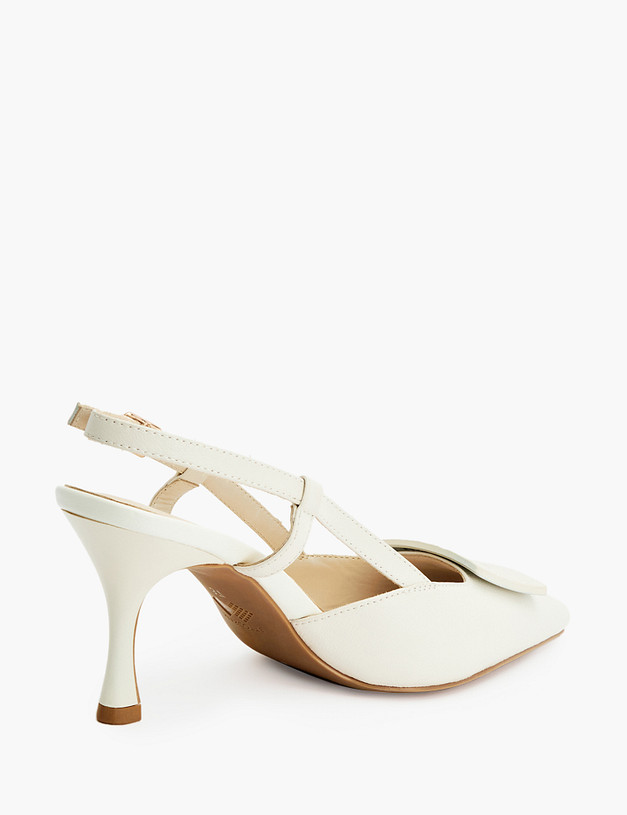 Молочные кожаные босоножки MASCOTTE 233-3181614-7103M | ракурс 3