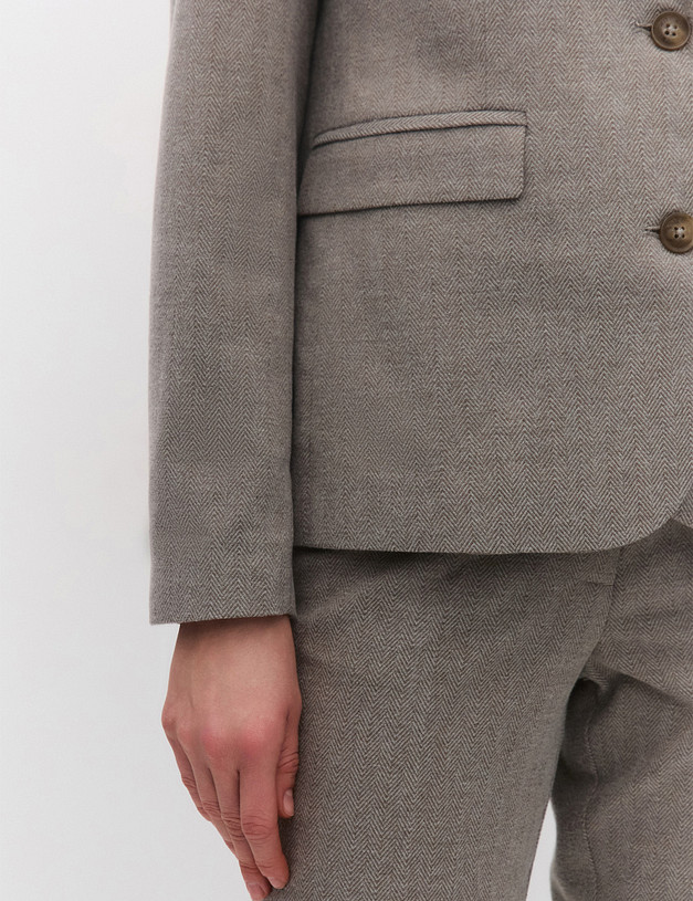 Бежевый женский жакет  MASCOTTE 885-5203-2409 | ракурс 4