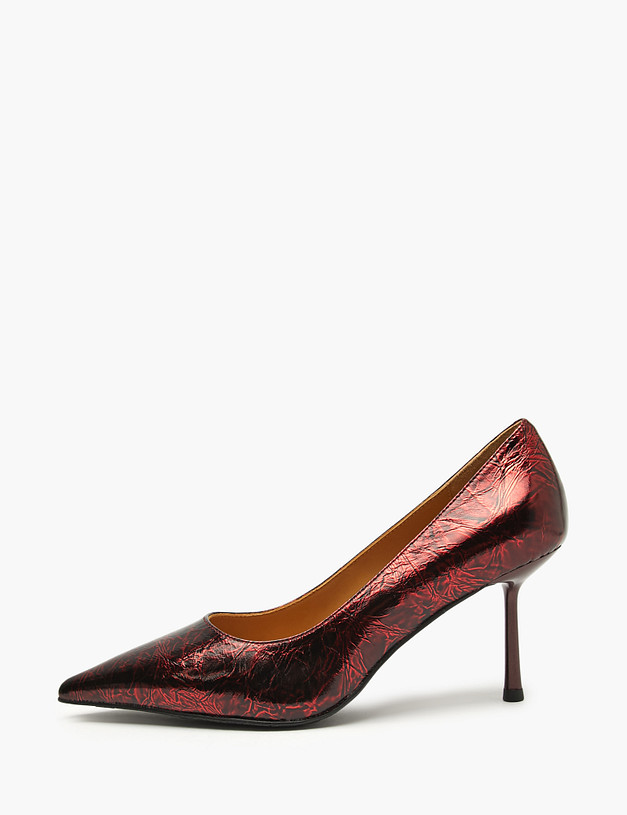 Бордовые женские туфли MASCOTTE 100-520911-0505 | ракурс 2