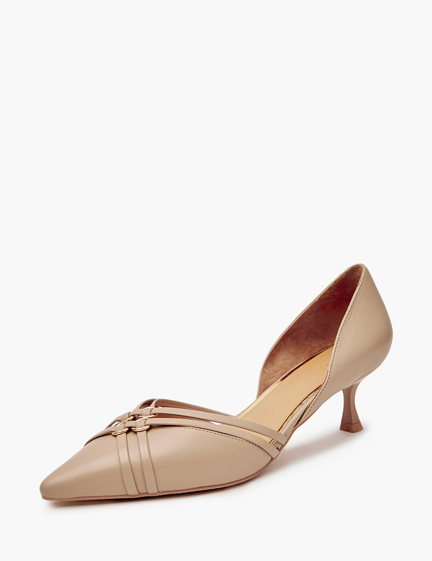 Бежевые женские туфли MASCOTTE 172-412411-3509M | ракурс 2
