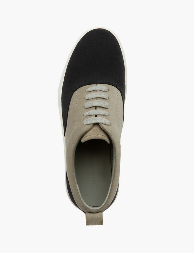 Серые мужские кеды из велюра MASCOTTE 175-3170712-3290M | ракурс 5