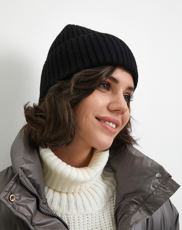 781-3231-7502 Шапка женская текстиль черн, Mascotte Lite