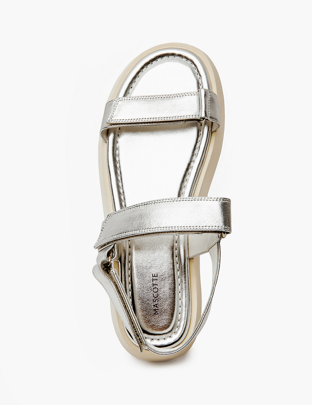Серебристые женские сандалии MASCOTTE 172-4126212-4507M | ракурс 4