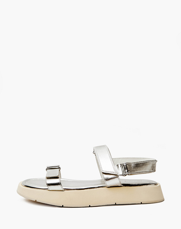 172-4126212-4507M Туфли летние женские нат.кожа/нат.кожа серебро, Mascotte