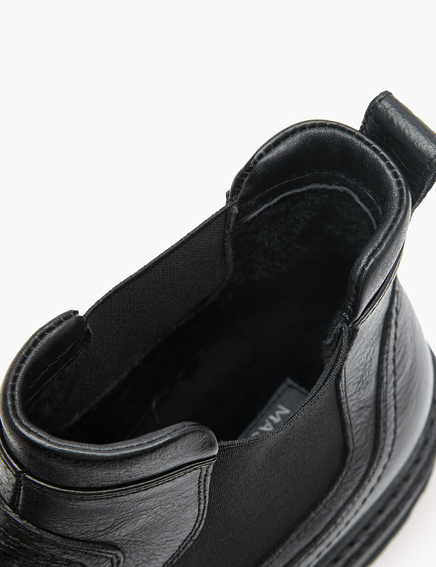 Черные мужские челси из кожи MASCOTTE 58-322321-0102 | ракурс 6