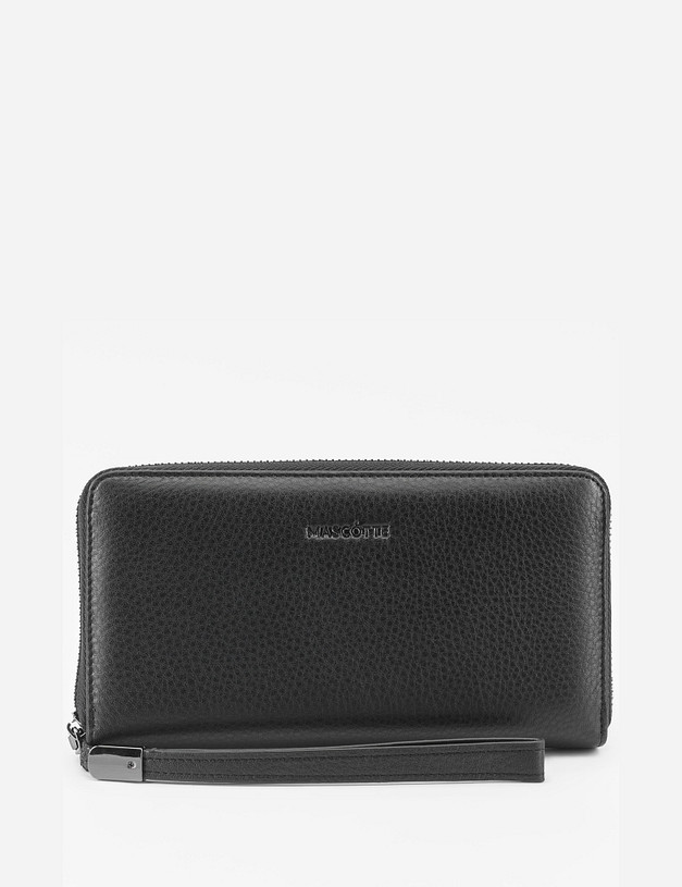 Черное мужское портмоне MASCOTTE 602-9219-102 | ракурс 4 Черное мужское портмоне MASCOTTE 602-9219-102 | ракурс 4