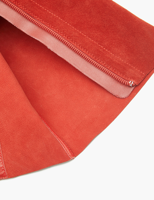 Красные женские велюровые ботильоны MASCOTTE 126-510811-0605 | ракурс 7