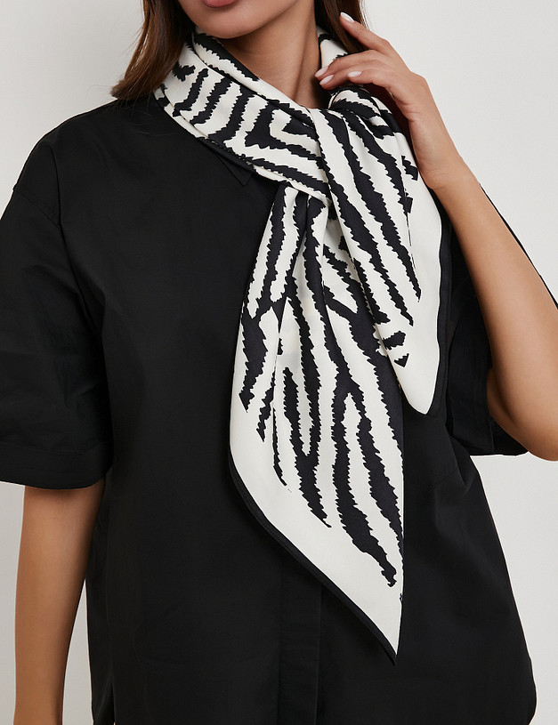 Женский платок с принтом MASCOTTE 766-6116-2421 | ракурс 2