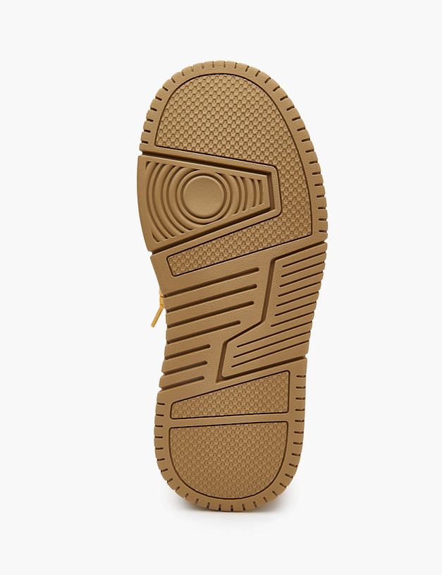 Желтые женские кеды на платформе MASCOTTE 234-323822-0618 | ракурс 5 Желтые женские кеды на платформе MASCOTTE 234-323822-0618 | ракурс 5