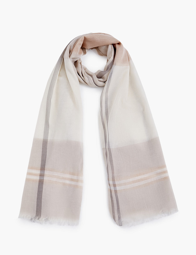 Бежевый женский шарф MASCOTTE 766-5116-2609 | ракурс 2