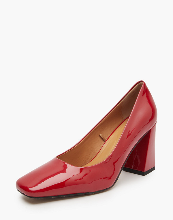 233-511211-0705 Туфли женские лак.кожа/нат.кожа красн, Mascotte