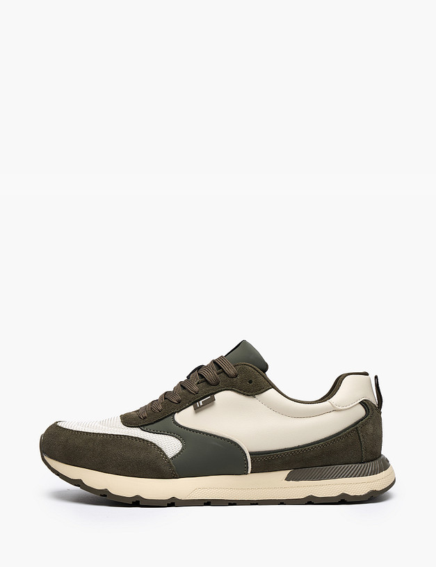 Оливковые мужские кроссовки MASCOTTE 64-6150823-0204 | ракурс 1