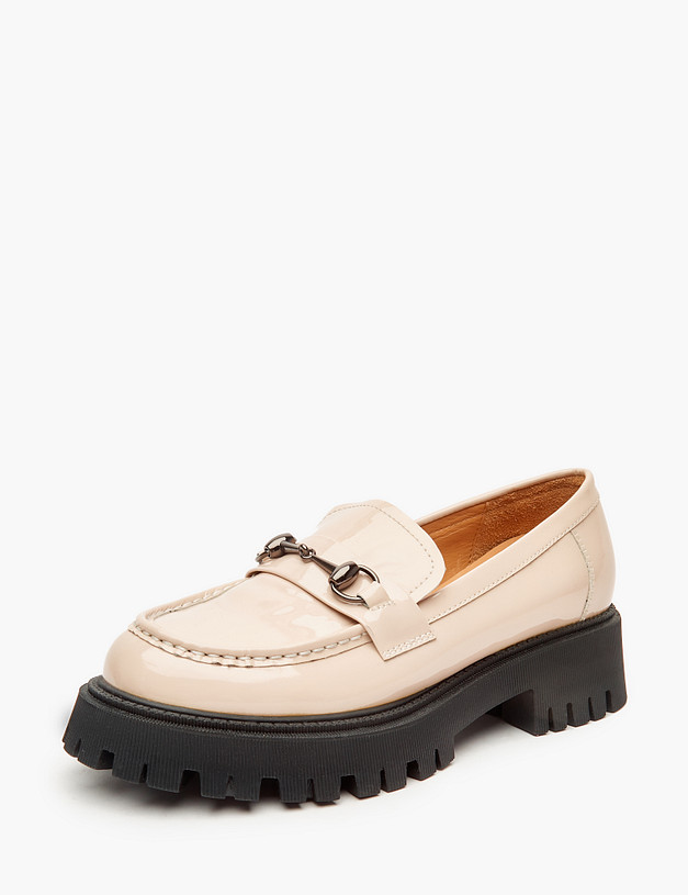 Бежевые женские лоферы MASCOTTE 234-123513-3719M | ракурс 2