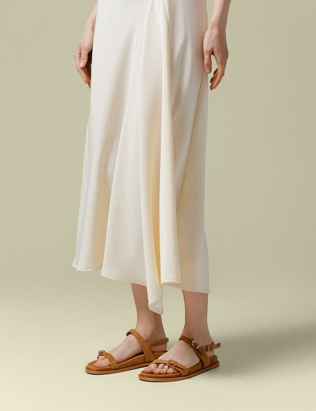 Желтые женские сандалии MASCOTTE 233-512211-0618 | ракурс 2