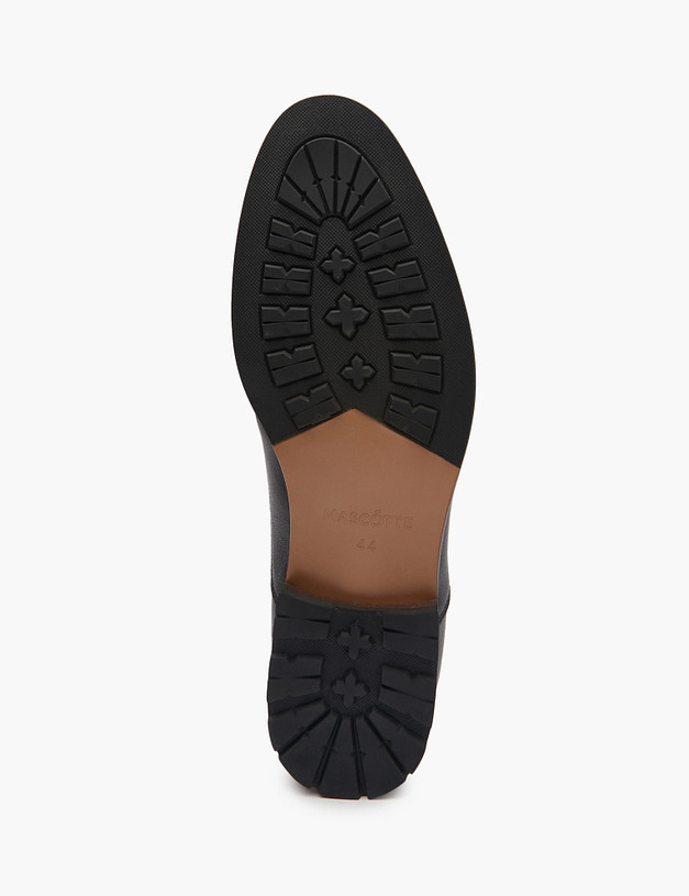 Черные мужские туфли из натуральной кожи MASCOTTE 175-513012-0102 | ракурс 5