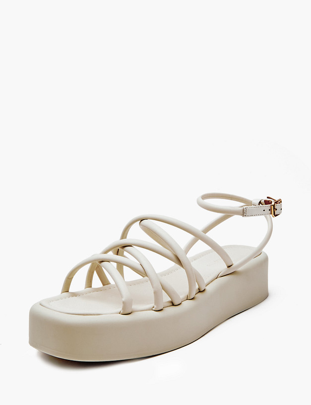 Белые женские сандалии MASCOTTE 126-311562-0601 | ракурс 2