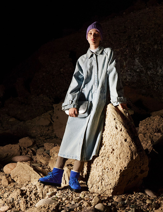 Синие женские угги MASCOTTE 47-3203433-4629M | ракурс 1