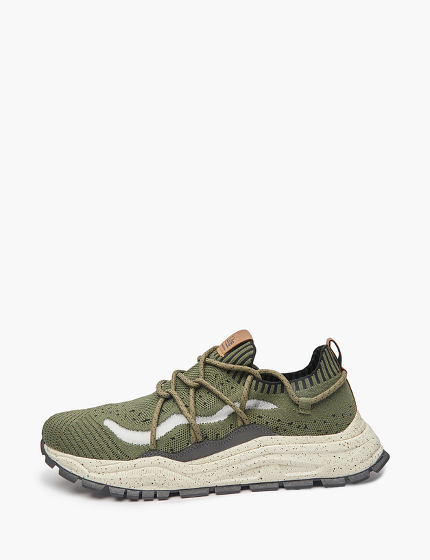 Мужские текстильные кроссовки цвета хаки MASCOTTE 64-511291-0204 | ракурс 2