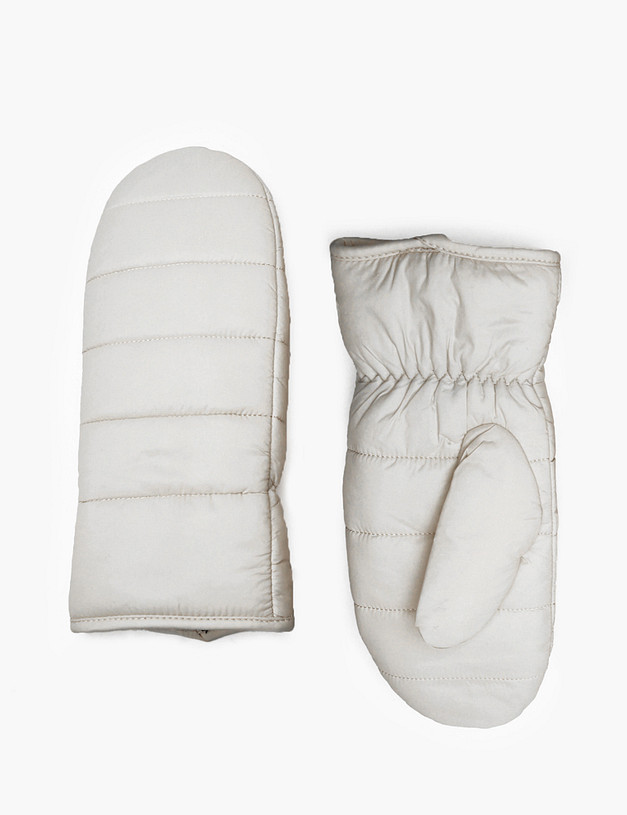 Молочные женские дутые варежки MASCOTTE 709-4230-201 | ракурс 2