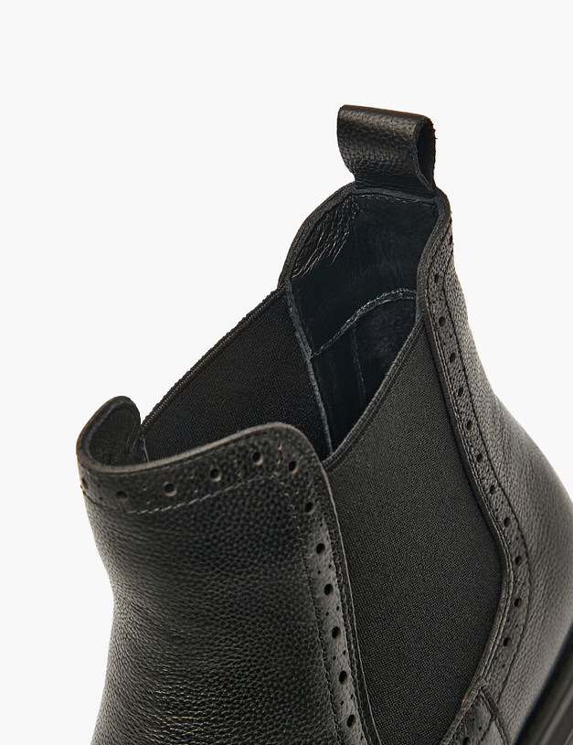 Черные женские челси с перфорацией MASCOTTE 58-020822-3180M | ракурс 6