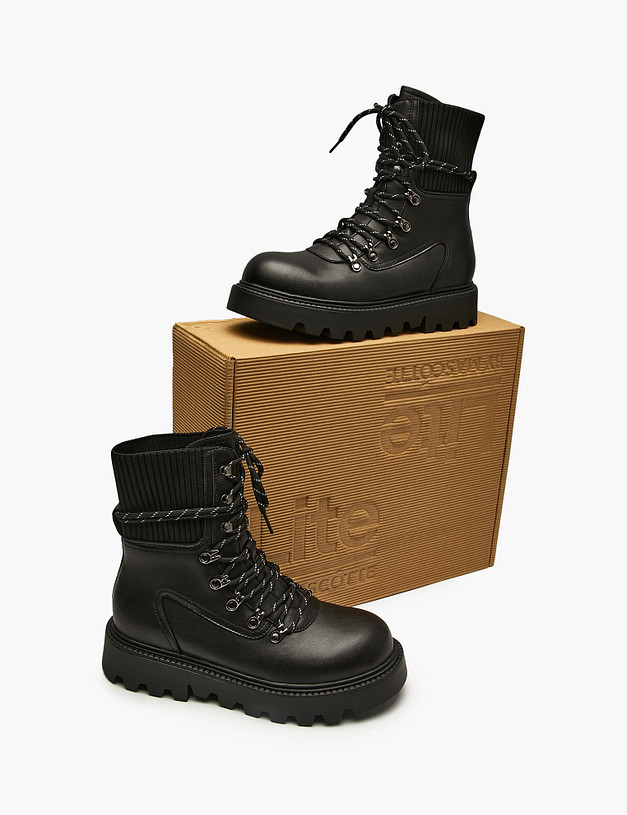 Черные женские ботинки MASCOTTE 58-529821-0602 | ракурс 7