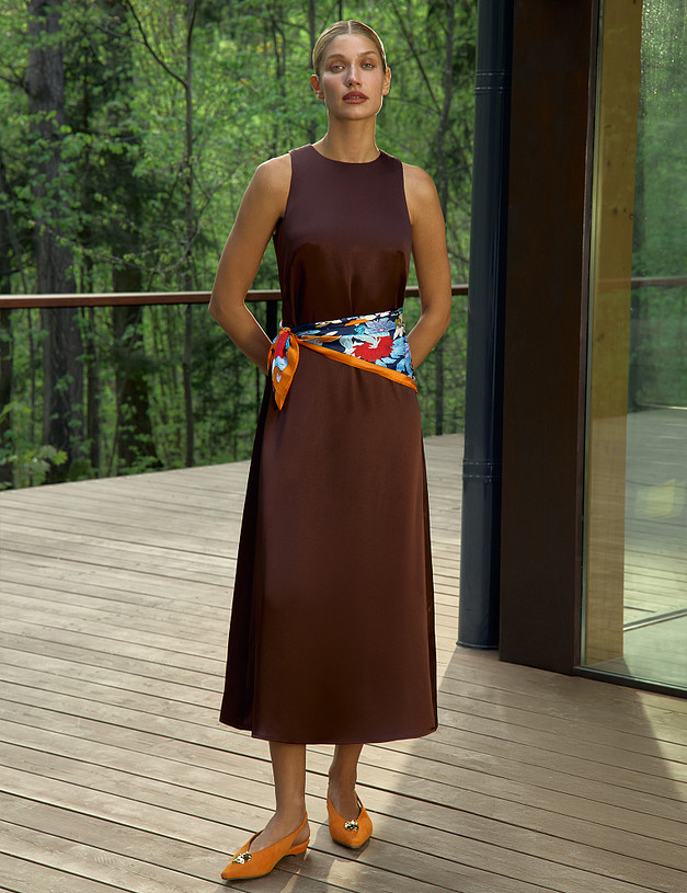 Оранжевые женские велюровые туфли MASCOTTE 175-5163312-0613 | ракурс 1