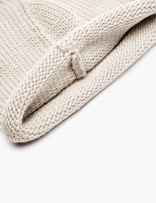 Бежевая женская шапка MASCOTTE 781-5204-7508 | ракурс 3