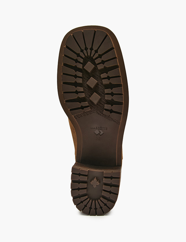 Коричневые женские зимние полусапоги MASCOTTE 175-5280532-3666M | ракурс 5