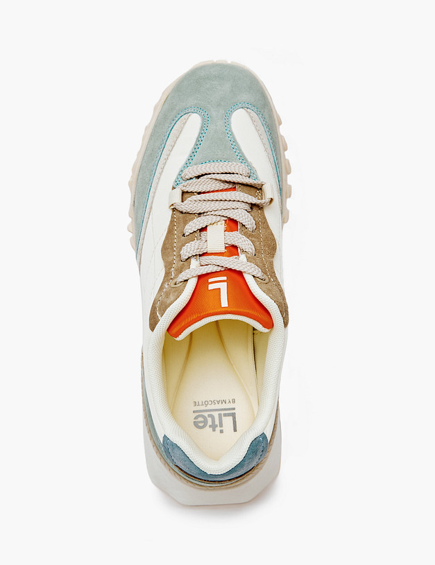 Молочные женские кроссовки MASCOTTE 64-411421-0201 | ракурс 4