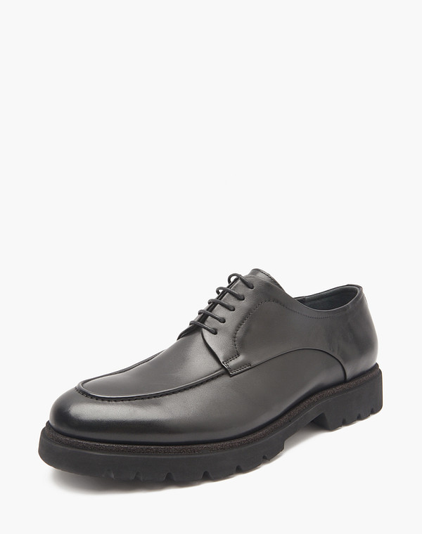 175-510711-0102 Полуботинки мужские нат.кожа/нат.кожа черн, Mascotte