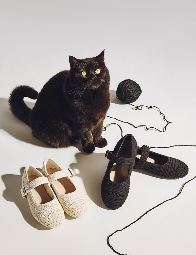 Черные балетки для девочек MASCOTTE 98-511111-0202 | ракурс 1