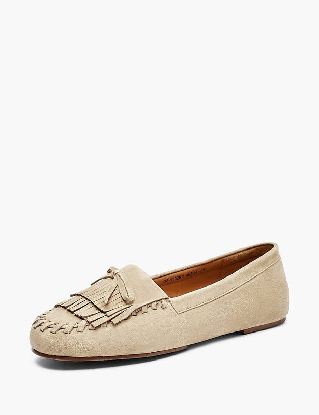 Бежевые женские мокасины MASCOTTE 126-6102511-4625M | ракурс 2