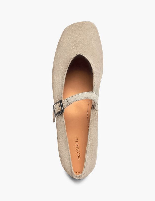 Бежевые женские туфли Мэри Джейн MASCOTTE 233-613711-0608 | ракурс 4