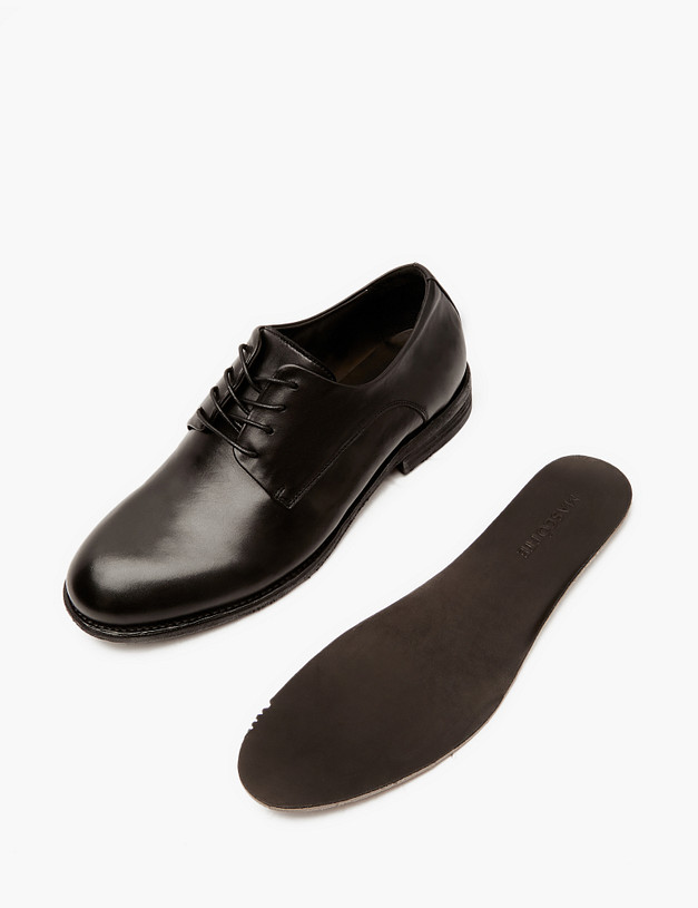 Premium черные мужские дерби MASCOTTE 128-414811-0102 | ракурс 8 Premium черные мужские дерби MASCOTTE 128-414811-0102 | ракурс 8