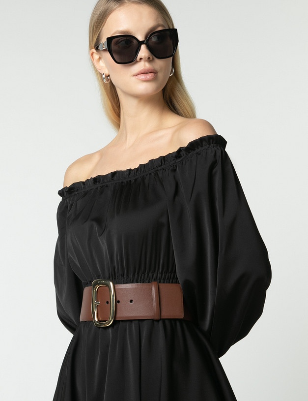 Черные женские очки MASCOTTE 753-2105-7702 | ракурс 1