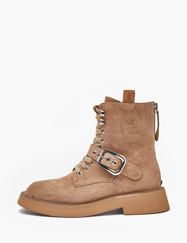 Бежевые женские ботинки MASCOTTE 172-3201221-3671M | ракурс 1 Бежевые женские ботинки MASCOTTE 172-3201221-3671M | ракурс 1