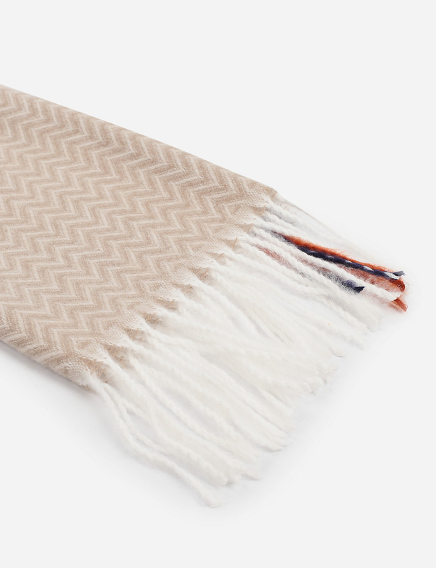 Бежевый женский шарф MASCOTTE 766-1218-2409 | ракурс 3