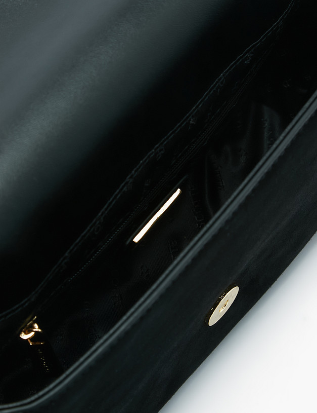 Черная женская сумка из велюра MASCOTTE 604-2232-0202 | ракурс 4