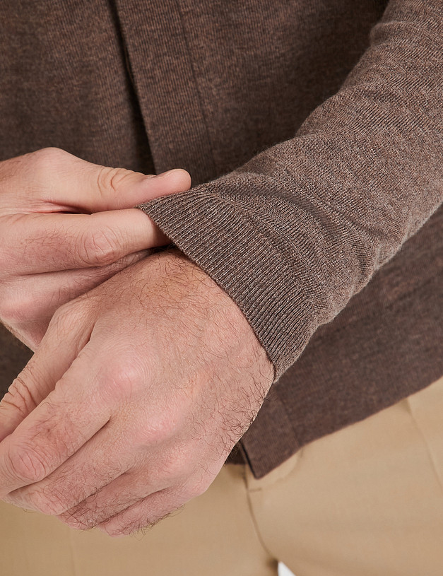 Мужской кардиган цвета капучино MASCOTTE 852-6117-2409 | ракурс 5