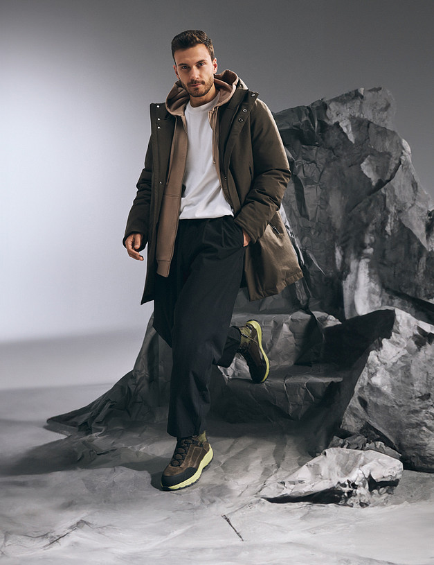 Оливковые мужские зимние хайкеры MASCOTTE 22-4232132-2227M | ракурс 3