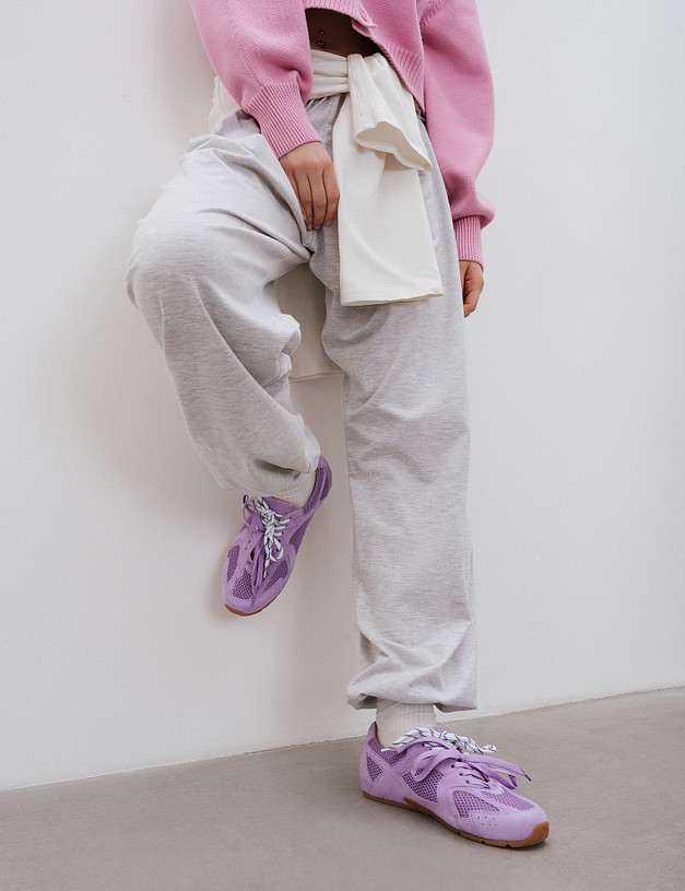 Фиолетовые женские кроссовки с сетчатыми вставками MASCOTTE 22-5161421-4664M | ракурс 1