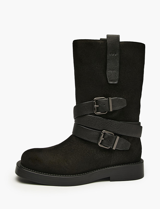 Черные женские полусапоги MASCOTTE 15-522421-0202 | ракурс 1