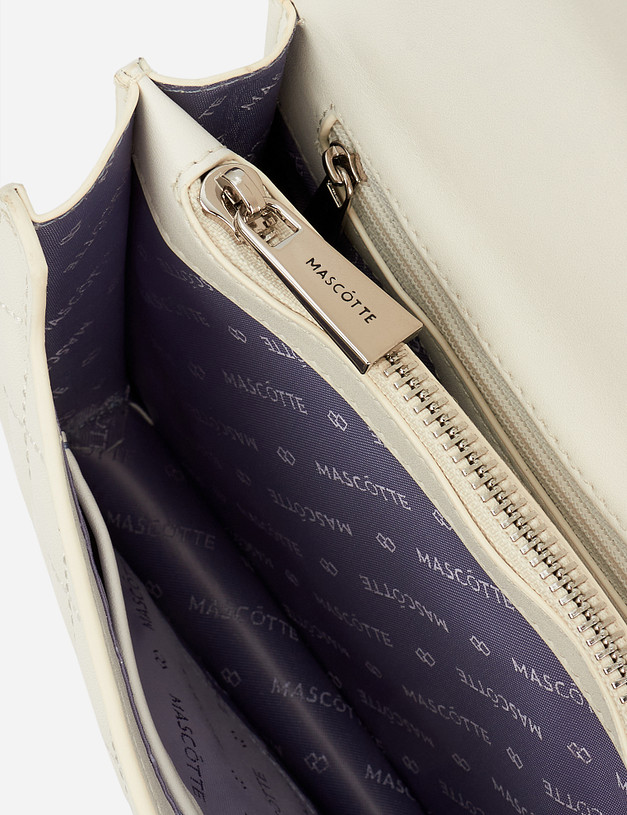 Белая женская сумка MASCOTTE 642-1208-601 | ракурс 4 Белая женская сумка MASCOTTE 642-1208-601 | ракурс 4