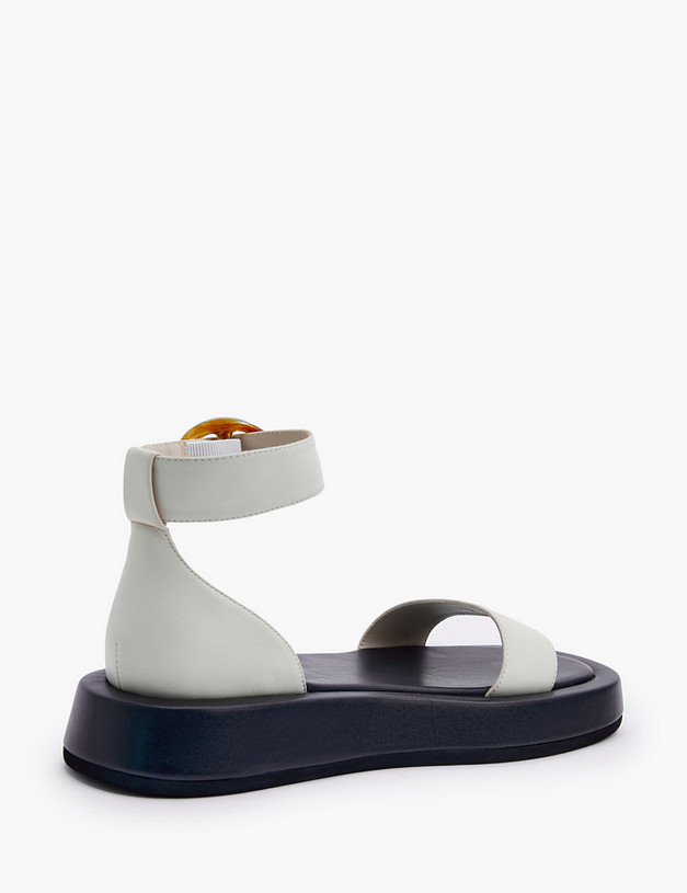 Молочные женские сандалии MASCOTTE 66-3183113-0501 | ракурс 4