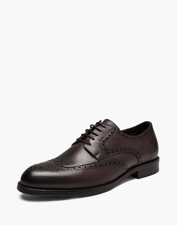 175-610311-0109 Полуботинки мужские нат.кожа/нат.кожа-текстиль корич, Mascotte