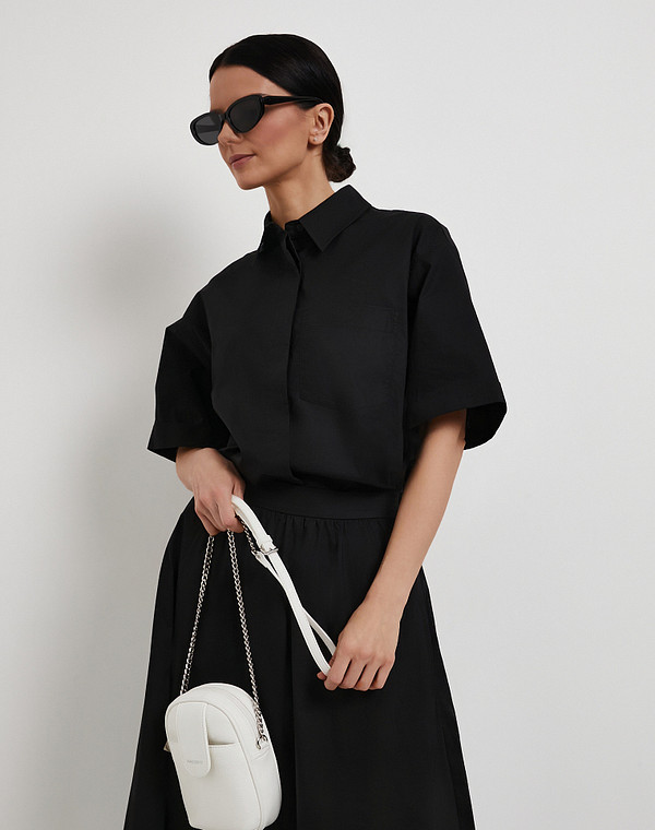 646-6124-601 Сумка женская и.кожа/текстиль бел, S, Mascotte