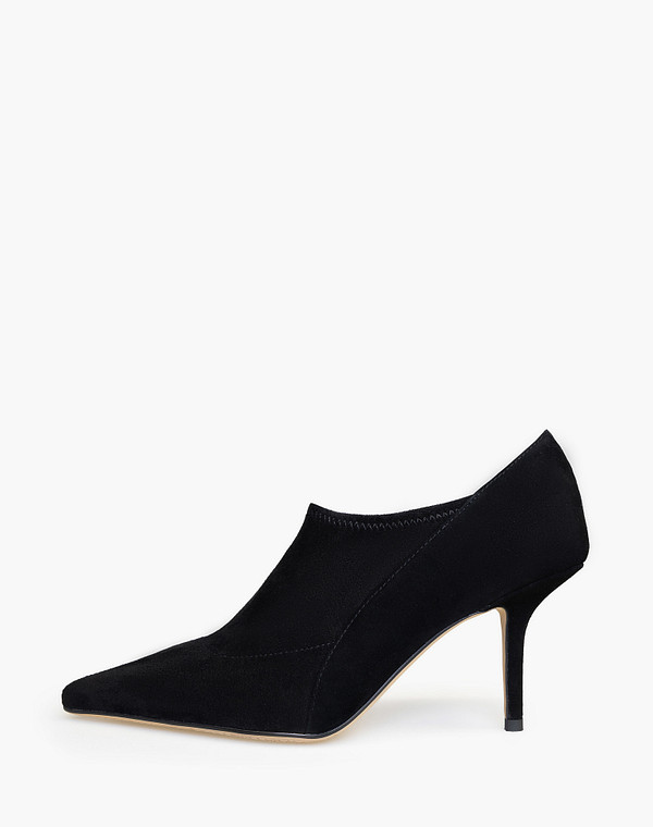 15-610111-0602 Ботинки женские велюр-текстиль/нат.кожа черн, Mascotte