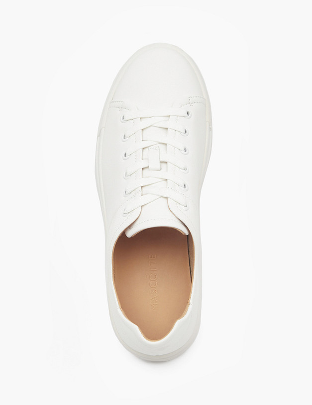 Белые мужские кеды из кожи MASCOTTE 22-5130116-0101 | ракурс 6