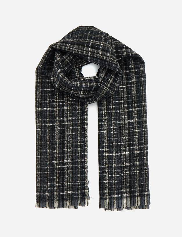 Серый женский шарф MASCOTTE 730-1216-7510 | ракурс 1