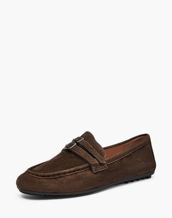 94-520312-4680M Туфли женские велюр/нат.кожа темн-коричн, Mascotte